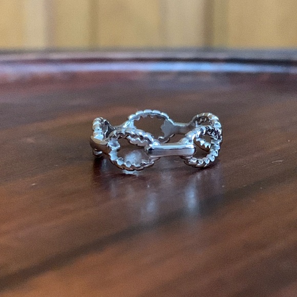 Titanium Steel Chain Link Ring - Picture 2 of 5